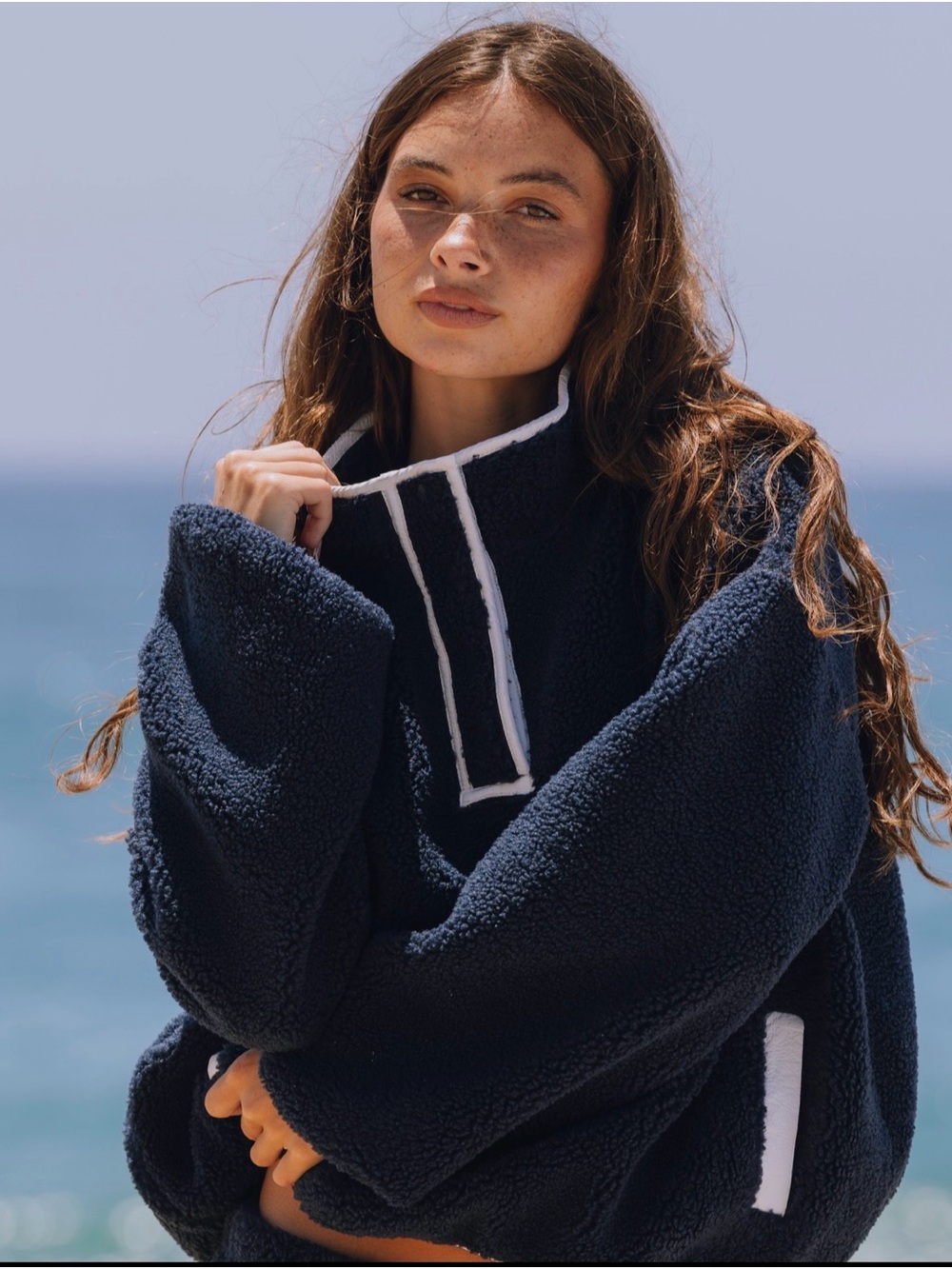 Daily Drills Navy Sherpa Jacket M/L